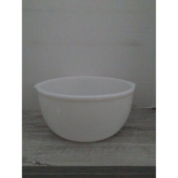 Early Milk Glass 9" x 4.5"  Mixing Bowl - Picture 1 of 4